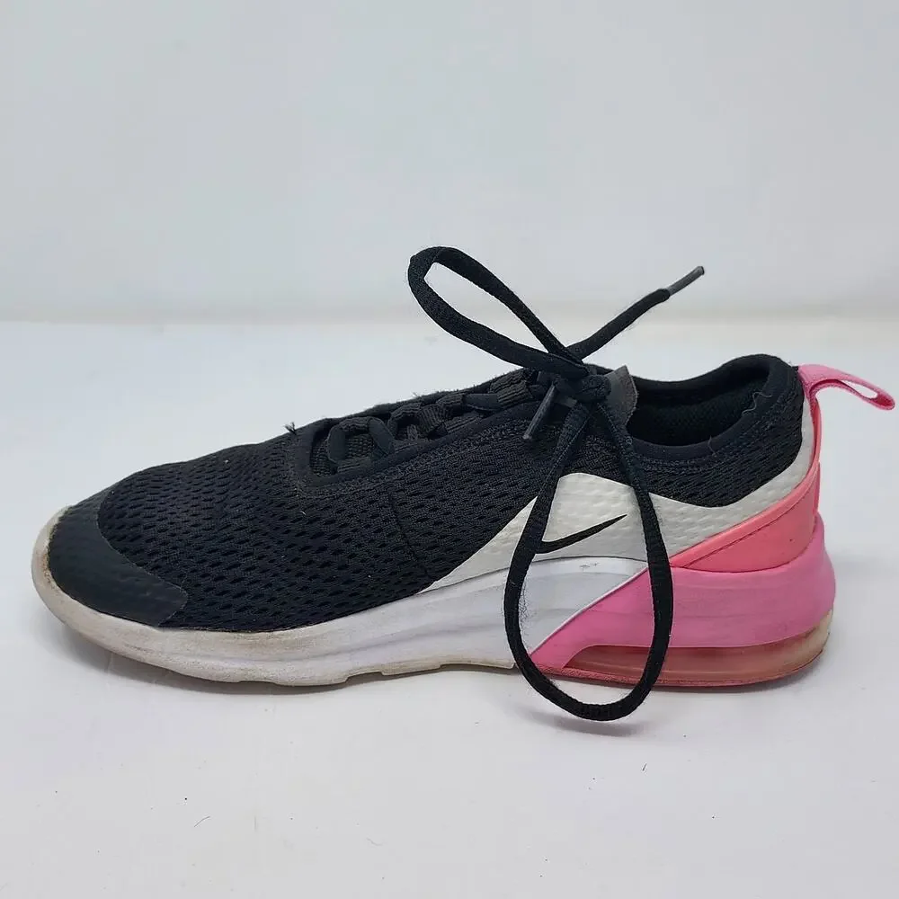 Nike Air Max Motion 2 Pink Black & White Lace Up Sneakers Size 4Y